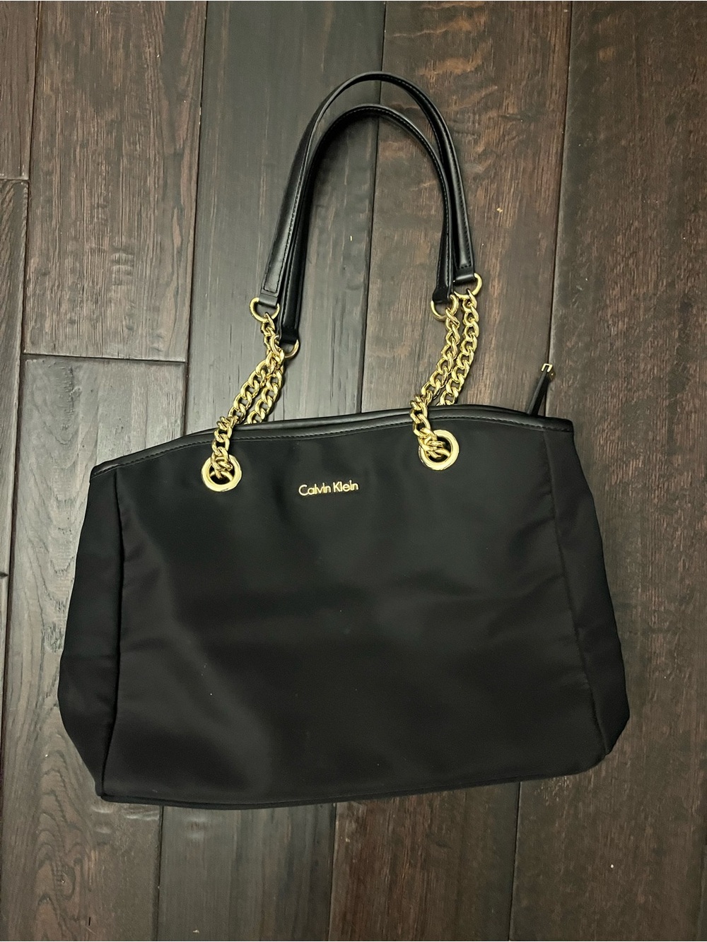 Calvin Klein Florence Nylon Chain Tote Bag - Excellent Condition